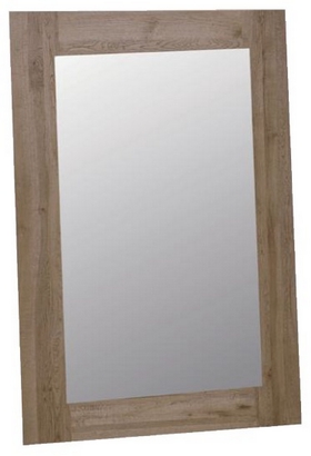 Spiegel mit Holzrahmen, verwitterte Eiche